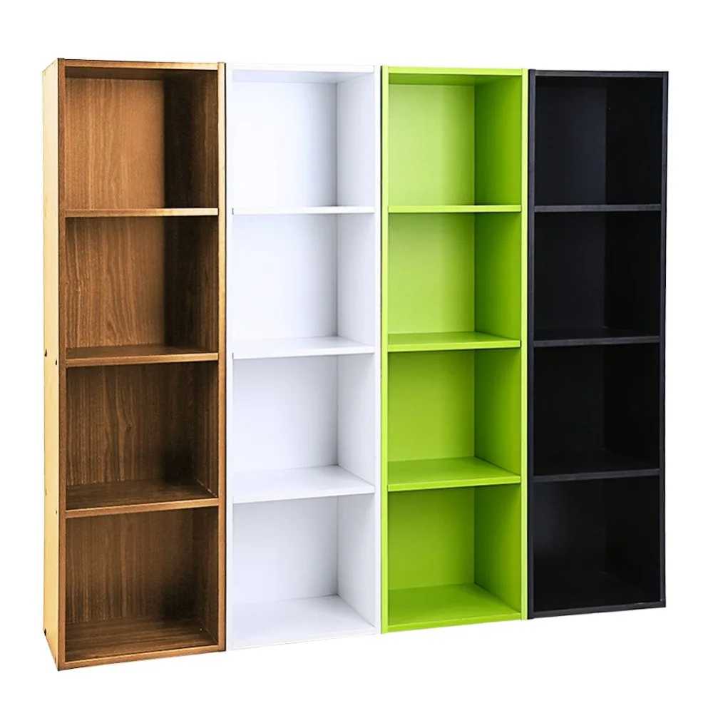 

Регулируемая 3/4 полка книжный шкаф для хранения книжная полка деревянная Мебель Книжный стеллаж 4 цвета на выбор