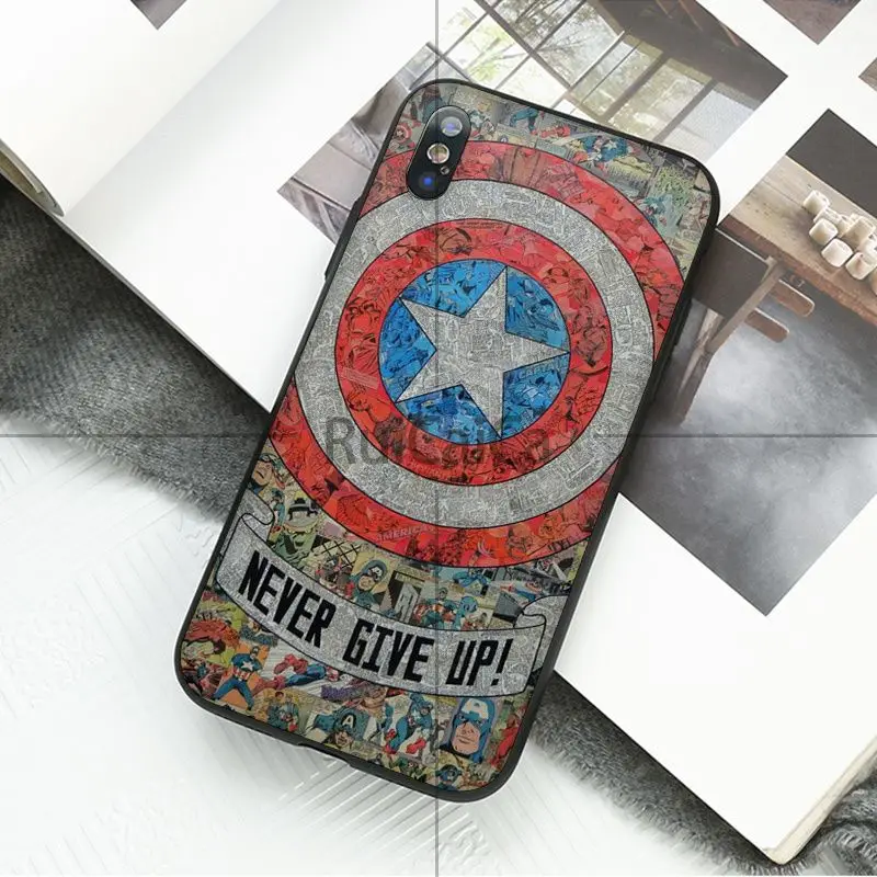Ruicaica Marvel Avengers Heros Comics Soft Silicone TPU Phone Cover for iPhone X XS MAX 6 6S 7 7plus 8 8Plus 5 5S XR | Мобильные