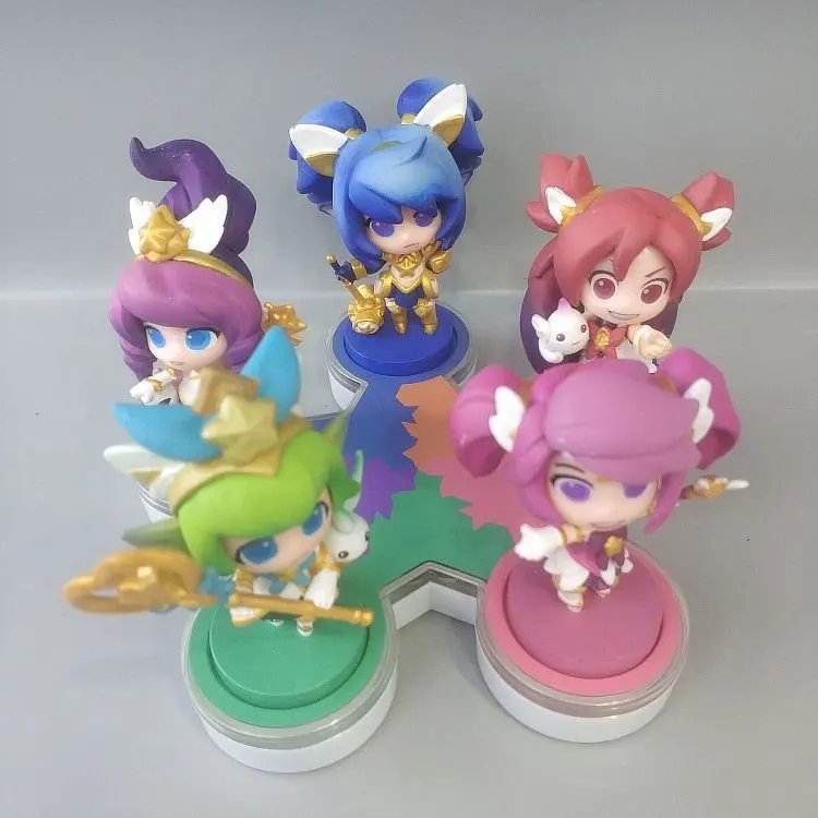7 см Аниме игра 4 стиля Jinx Lux LuLu Janna poppy светильник ПВХ фигурка Коллекционная модель игрушки подарок