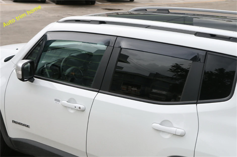 

Оконные козырьки Lapetus, навесы, дефлектор ветра и дождя, козырек, решетка вентиляции, обшивка, подходит для Jeep Renegade 2015-2020, автомобильные аксесс...