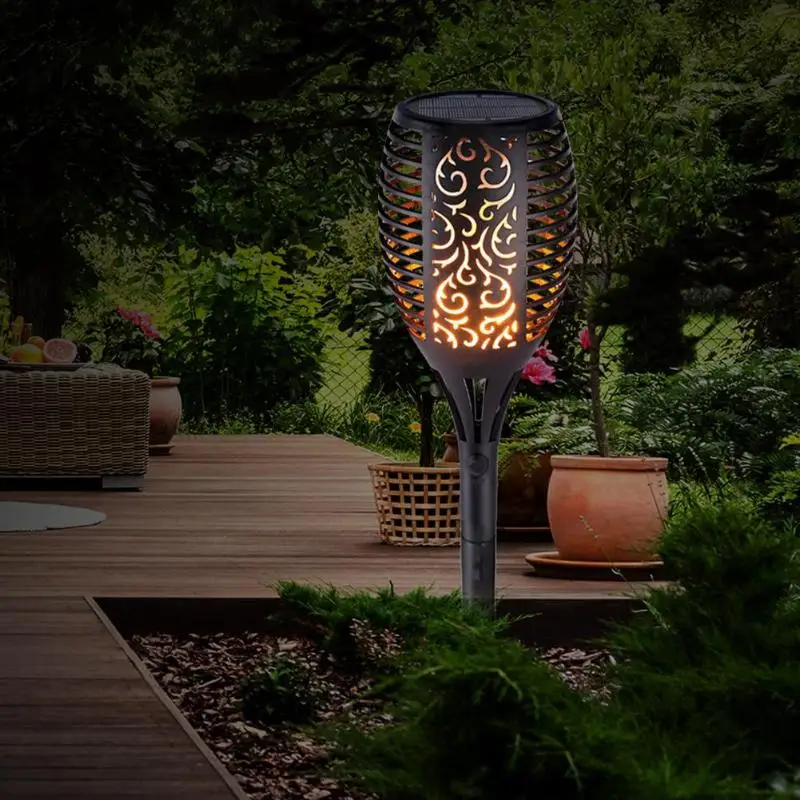 

33LED 1/2/4/8Pcs Light Control Solar Flame Light Outdoor Waterproof Garden Torch Lamp Courtyard Balcony Lawn Solar Light