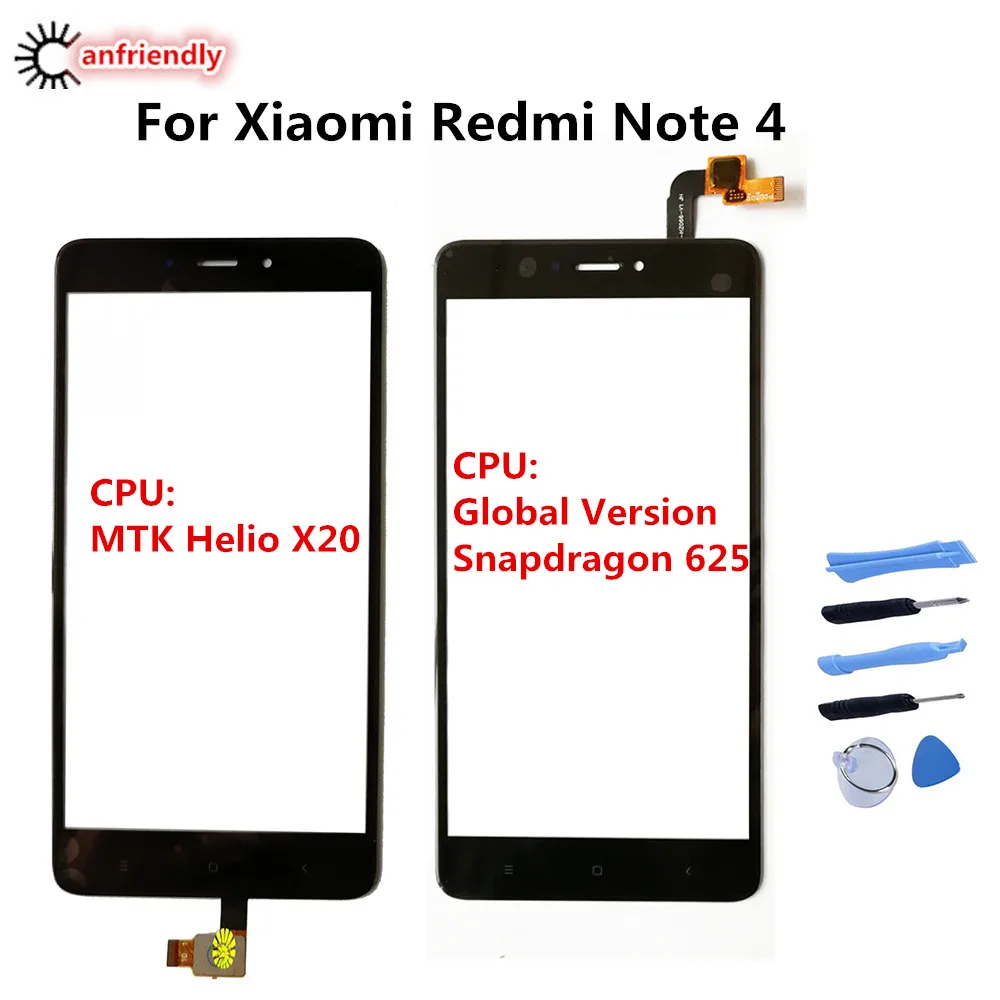 Сменная сенсорная панель для Xiaomi Redmi Note 4 сенсорное Переднее стекло телефона Note4 |