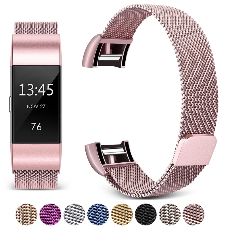 Для Fitbit Charge 2 3 ремешок металлический ремешок Безвинтовой Stainlessn магнитный браслет ремешок для Fitbit Charge2 3 сменные браслеты