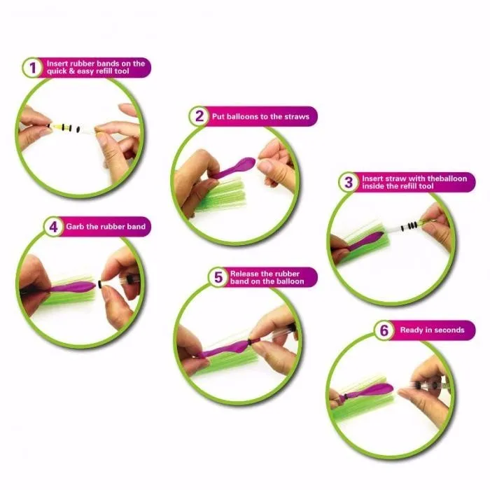 100 шт. набор инструментов для пополнения водяных шаров рефилл каучуков