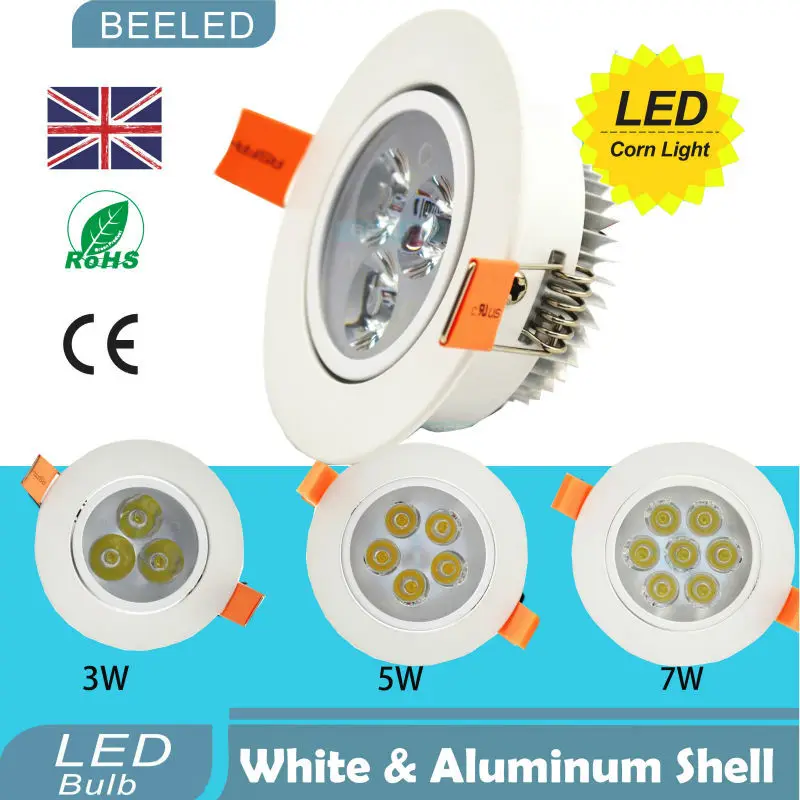 Светодиодный светильник 3 Вт 5 7 Встраиваемый светодиодный потолочный прожектор
