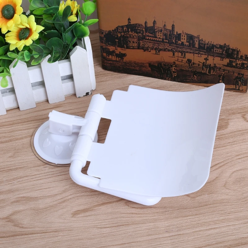 Настенная пластиковая присоска держатель для туалетной бумаги в рулоне с