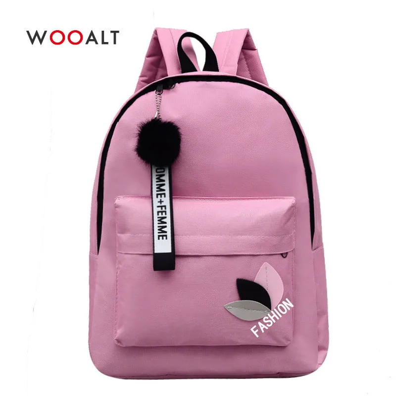 Wooalt 2019 новый дизайн розовые рюкзаки школьные сумки для девочек подростков