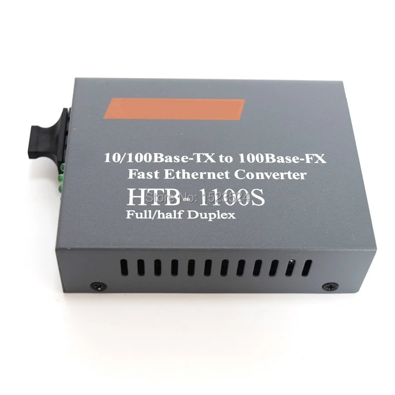 HTB-1100S оптический медиа конвертер 10/100 Мбит/с RJ45 одиночный режим дуплекс волокно SC порт конвертер 25 км