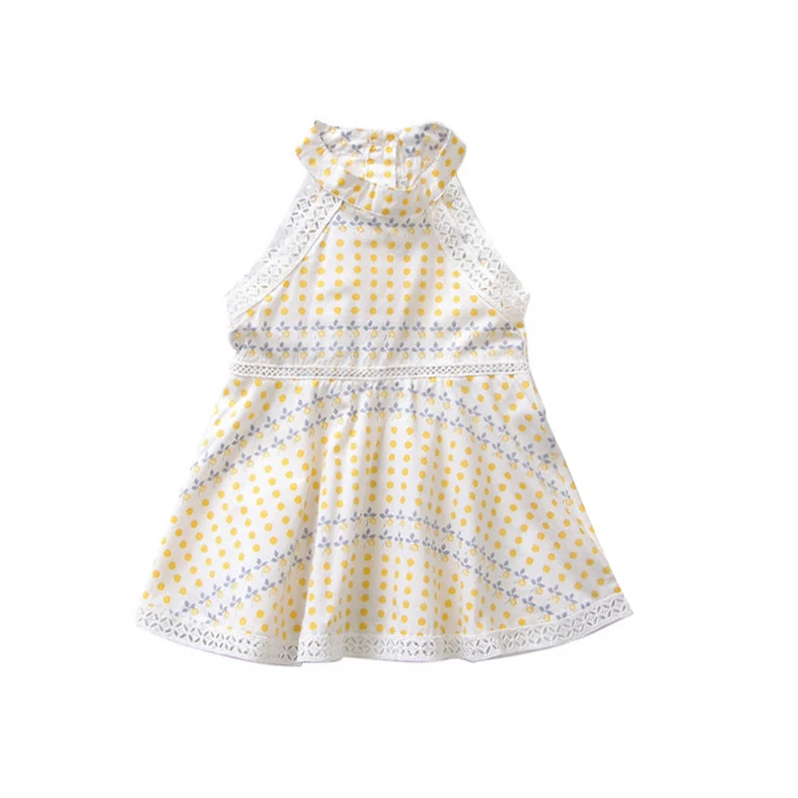 Платье для девочек детская одежда милая пляжная без рукавов платья принцессы