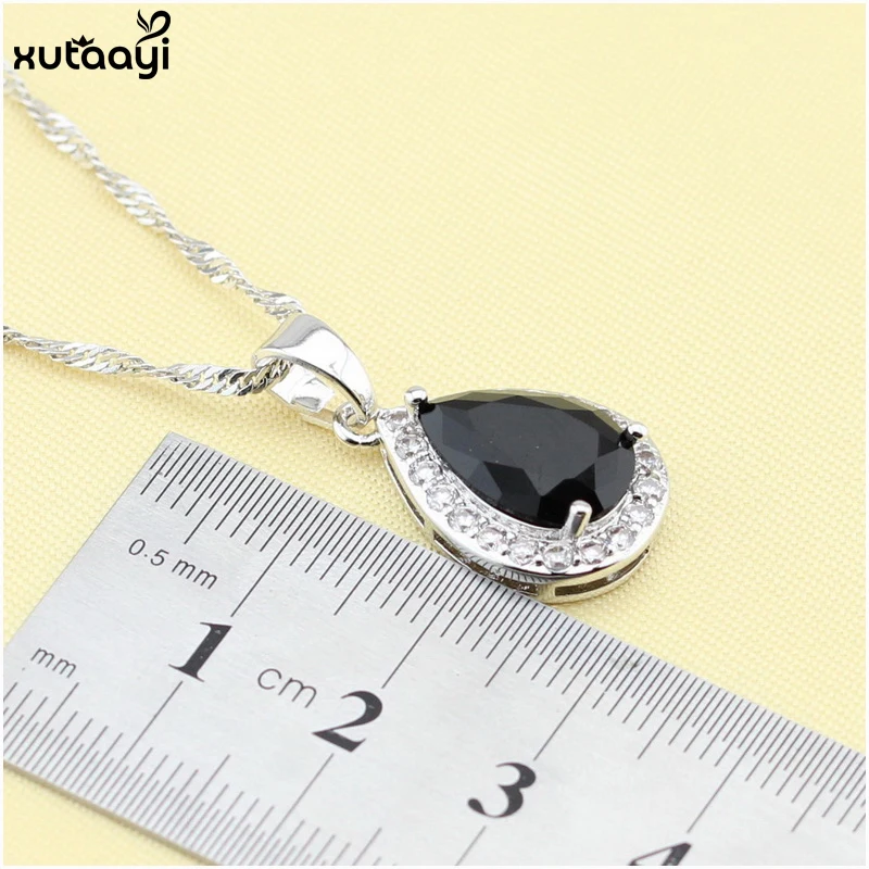 Модные Серебряные комплекты ювелирных украшений XUTAAYI для женщин