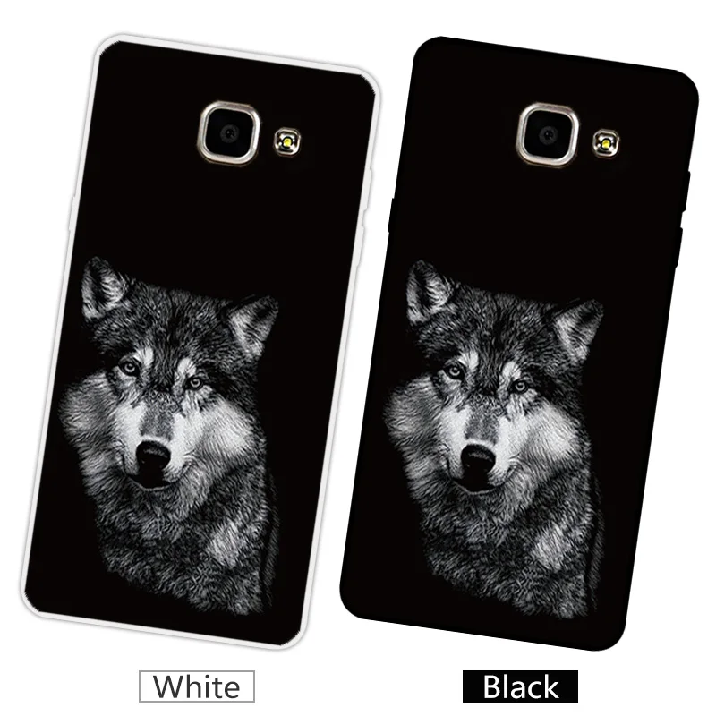 For Samsung Galaxy A7 2016 Phone Cases for A710 A710F Silicon Soft Black Back Matte Gloomy Cover A7100 | Мобильные телефоны и