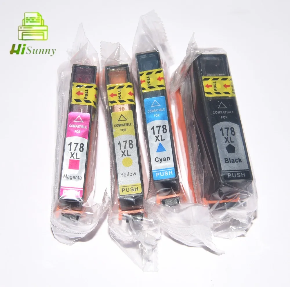 Чернильный картридж с чипами для принтеров HP 178 178XL Photosmart 5510 5515 6510 7510 B109a B109n B110a 1