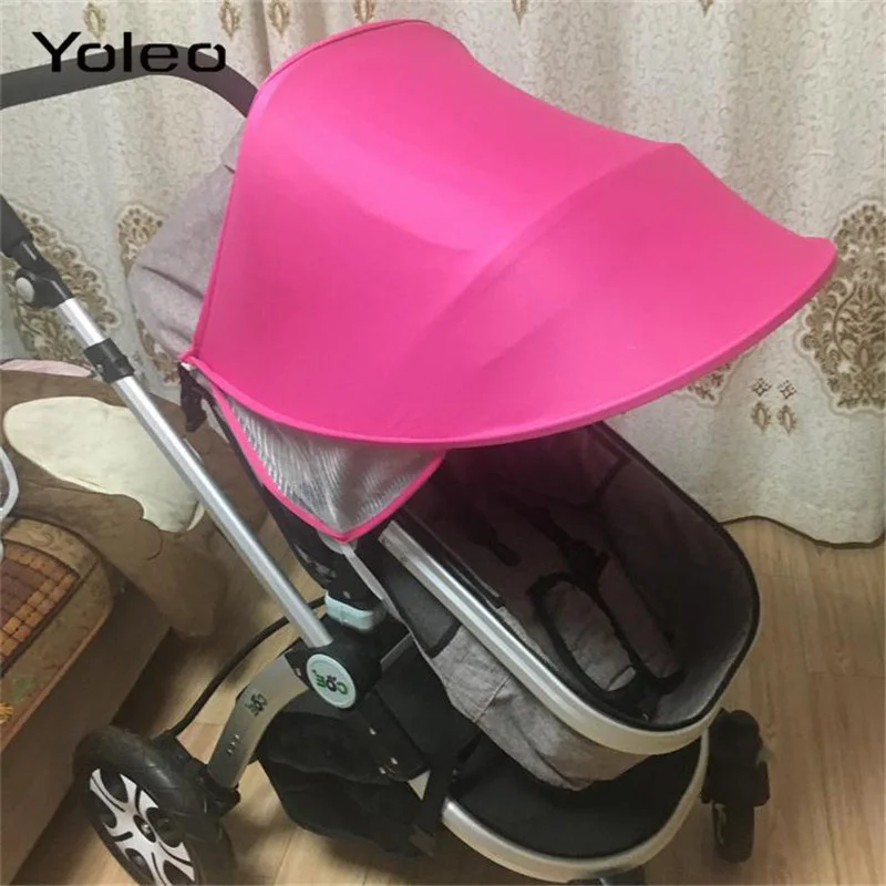 Pink Awnings Детская коляска солнцезащитный козырек Солнцезащитный козырек чехол для коляски Аксессуары для колясок автомобильное сиденье Багги коляска солнцезащитный капюшон Детские аксессуары - Цвет: Pink Awnings