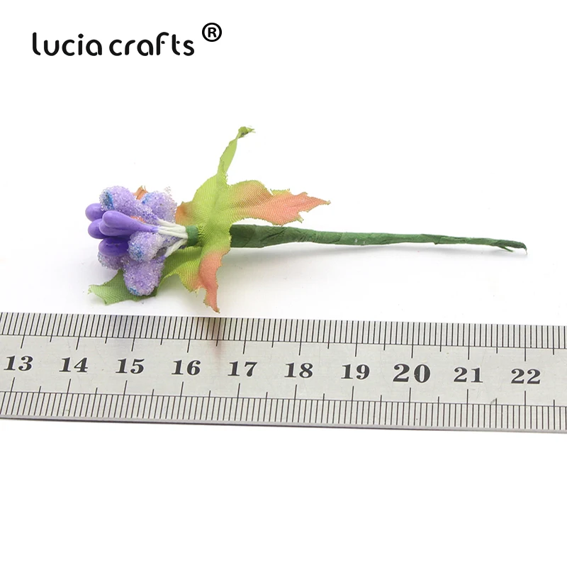 Lucia crafts 10 шт./Букет около 8 см Ягоды Искусственные тычинки букет цветов Свадебная вечеринка украшения DIY аксессуары A0503
