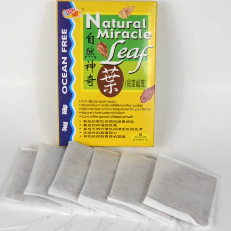 Новый аквариум натуральный чудо лист миндаль листья в аквариуме фильтр улучшает