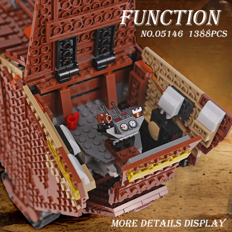 05146 Звездные войны legolyes 75220 Starwars Sandcrawler модель строительные блоки кирпичи DIY