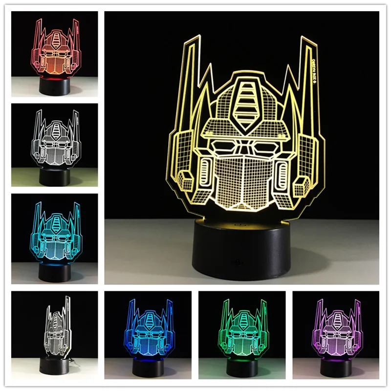 Рождественские подарки для детей 3D светодиодный ночник сенсорный выключатель