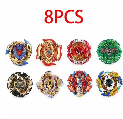 8PCS-3 121-1 Забавные B-133 B-134 B-135 набор Beyblade Burst бей лезвие игрушка из металла Funsion бейблэйд ящик для хранения с ручкой пусковое устройство, игрушки для детей - Цвет: 8PCS-3 121-1