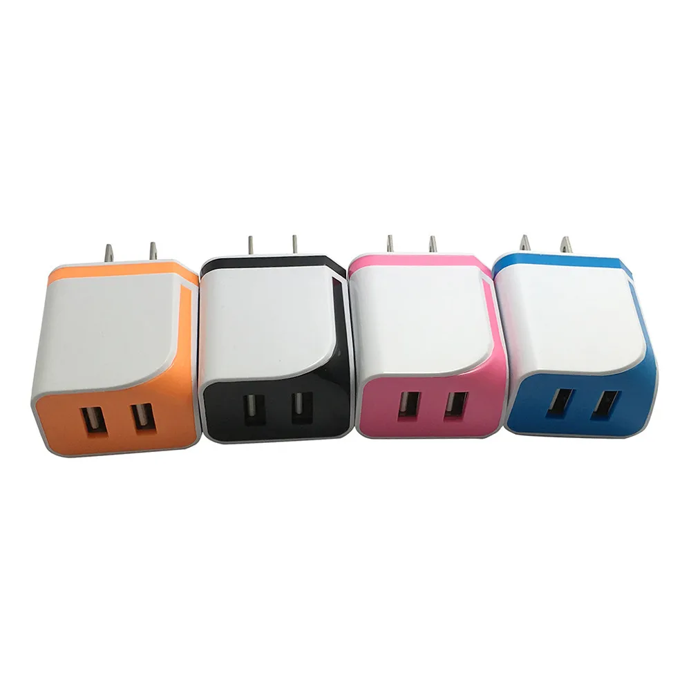 Новое настенное зарядное устройство с двумя usb портами для домашнего путешествия
