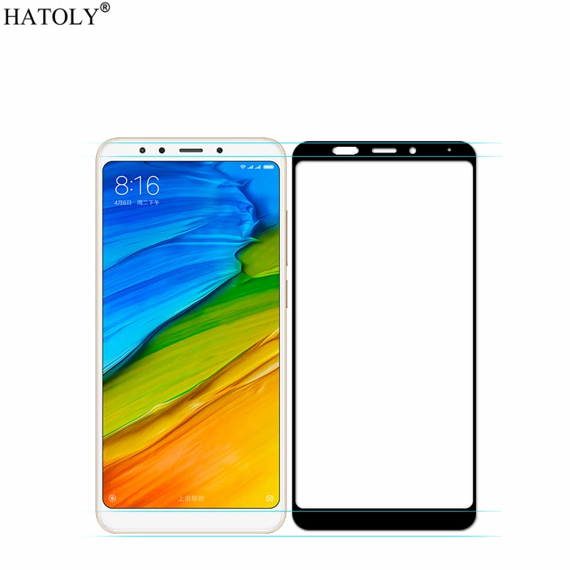 Закаленное стекло для Xiaomi Redmi 5 Plus 1 шт. защитная пленка с полным покрытием 3d