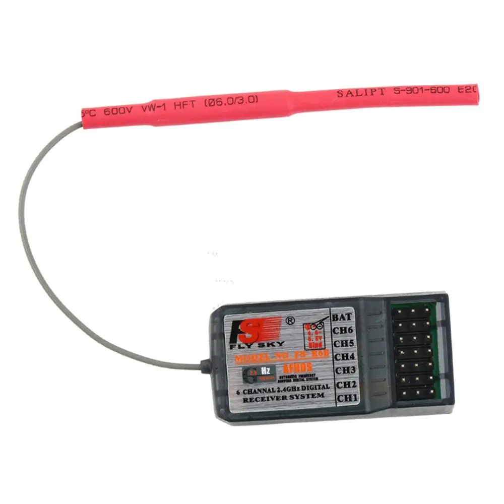 FlySky FS-R6B 2.4Ghz 6CH RC AFHDS FS R6B Receiver for i6 i10 T6 CT6B TH9x Transmitter Remote Control Parts | Игрушки и хобби