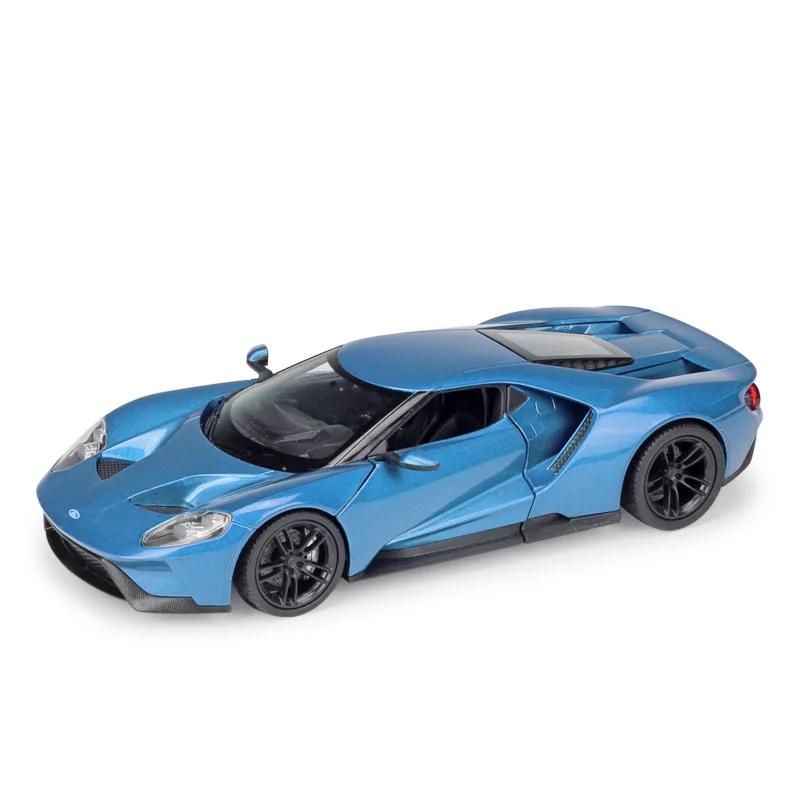 1:24 Welly Ford GT 2017 Синий/Красный литой под давлением модель автомобиля|Наземный