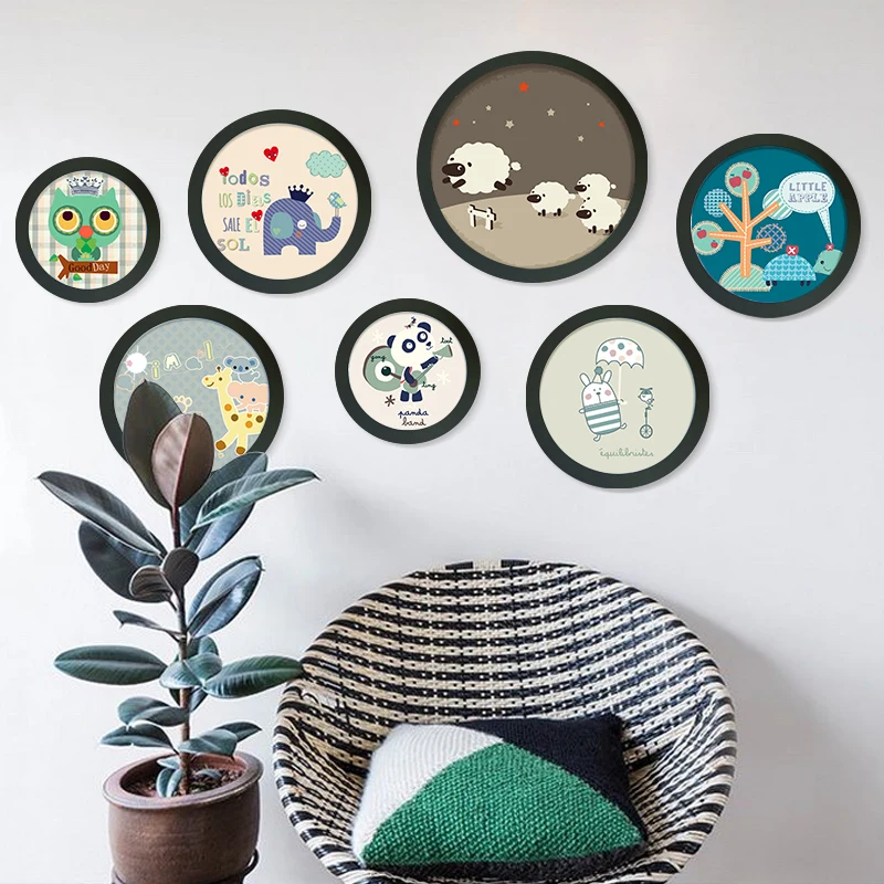 Смонтированная Картина на холсте картина из распыленного масла мультфильм фото