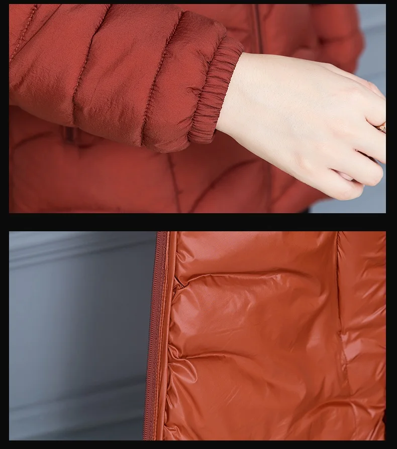 Большие размеры 6XL, Корейская хлопковая куртка, пальто для женщин,, модная зимняя теплая хлопковая куртка с капюшоном, парка, Женская свободная Базовая куртка