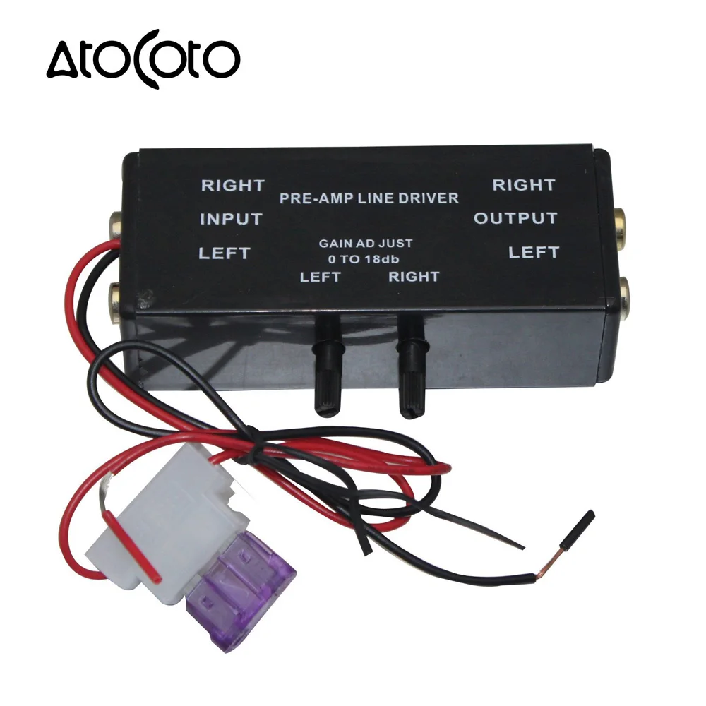 AtoCoto PRE AMP RCA Вход/Выход Регулируемый PAC Turbo 1 линейный драйвер усилитель сигнала