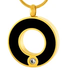 IJD8074 оптовая продажа, круглая Петля из нержавеющей стали, ожерелье для кремации, ожерелье из нержавеющей стали, фотодержатель, медальон, шкатулка