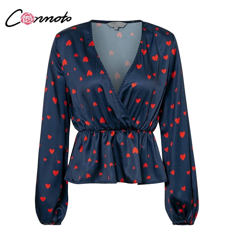 Conmoto Короткая блузка в стиле ретро сексуальные блузки с глубоким v образным