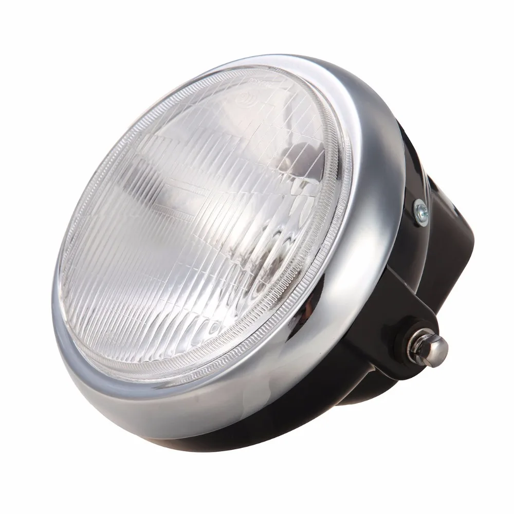 Черная круглая классическая фара для мотоцикла Yamaha YBR125 2002 2013 YBR 125|light for|light for