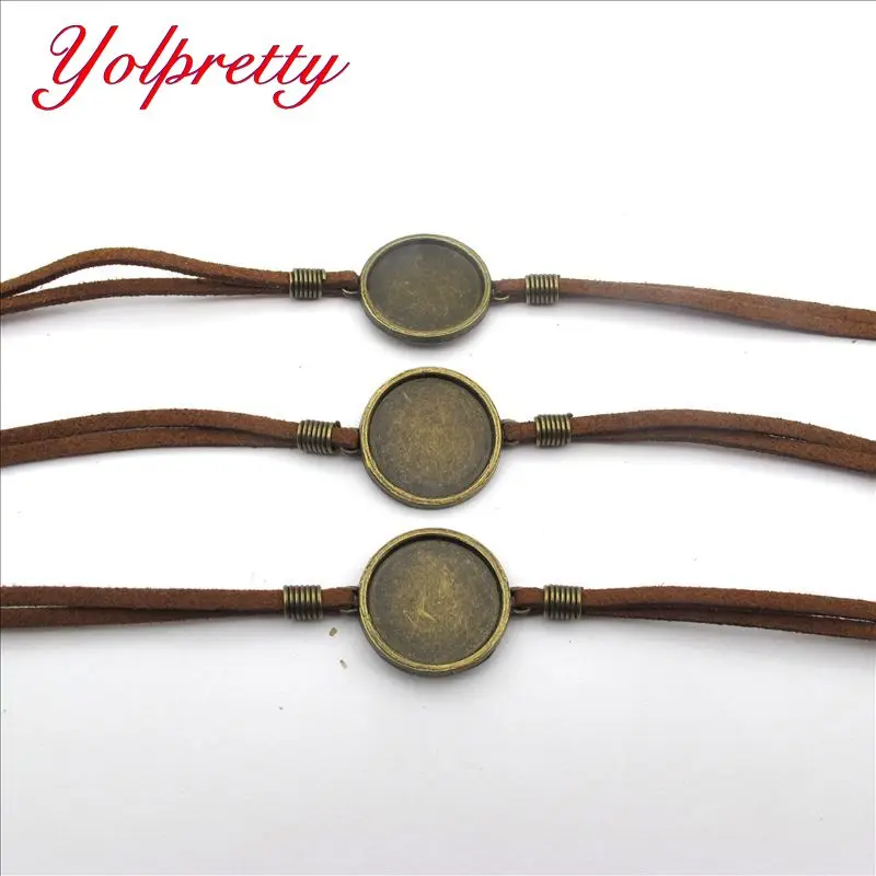 Yolprtty Прямая поставка 5 шт. 20*230 мм кожаные ювелирные изделия в стиле ретро основа