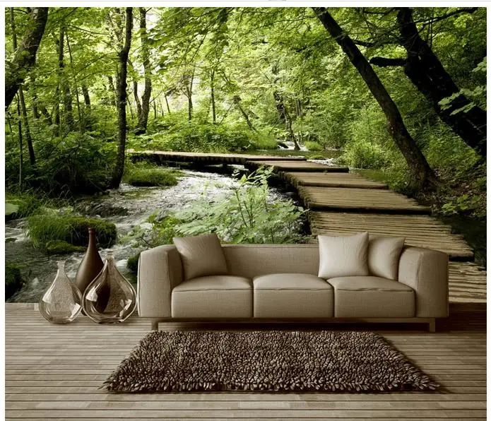

Custom photo wallpaper 3d wall murals Bridges bridge the 3d space background wall papers for living room wallpaper decoration