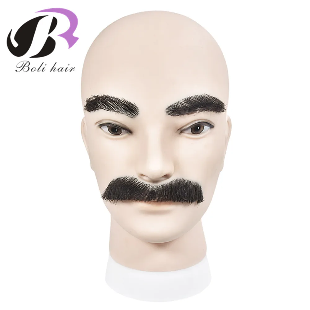 Манекен Boli hair из мягкого ПВХ для макияжа голова манекен обучения бороде мужской