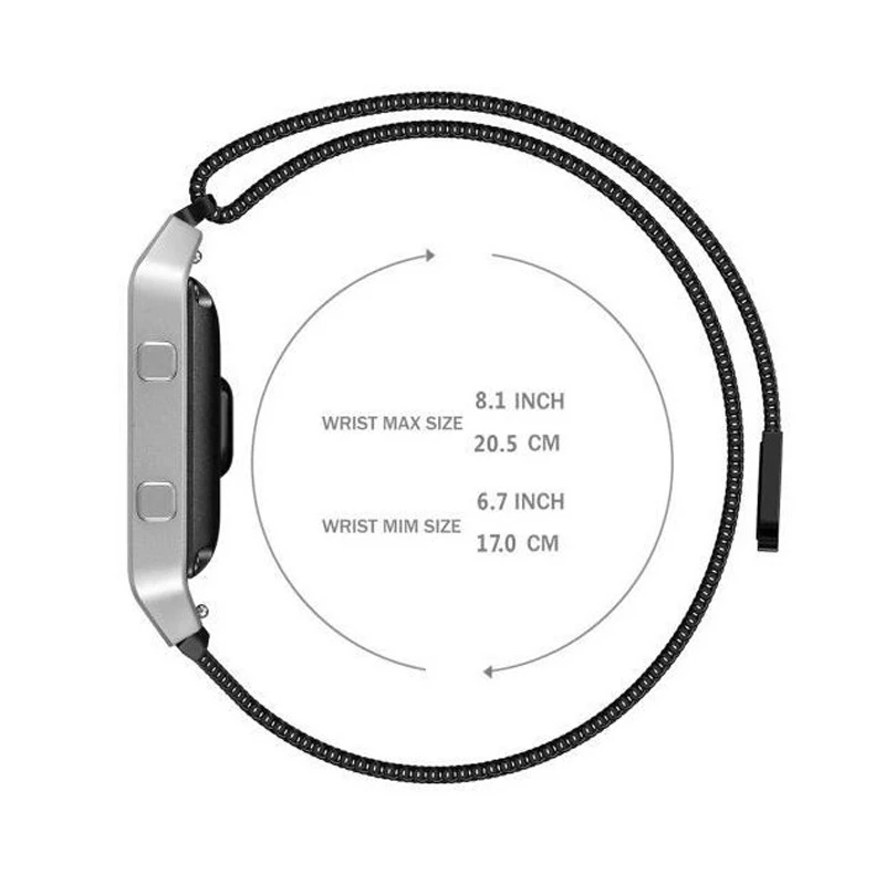 Milanese Loop Watch Band нержавеющая сталь Магнитная застежка Браслет для Fitbit Blaze Смарт