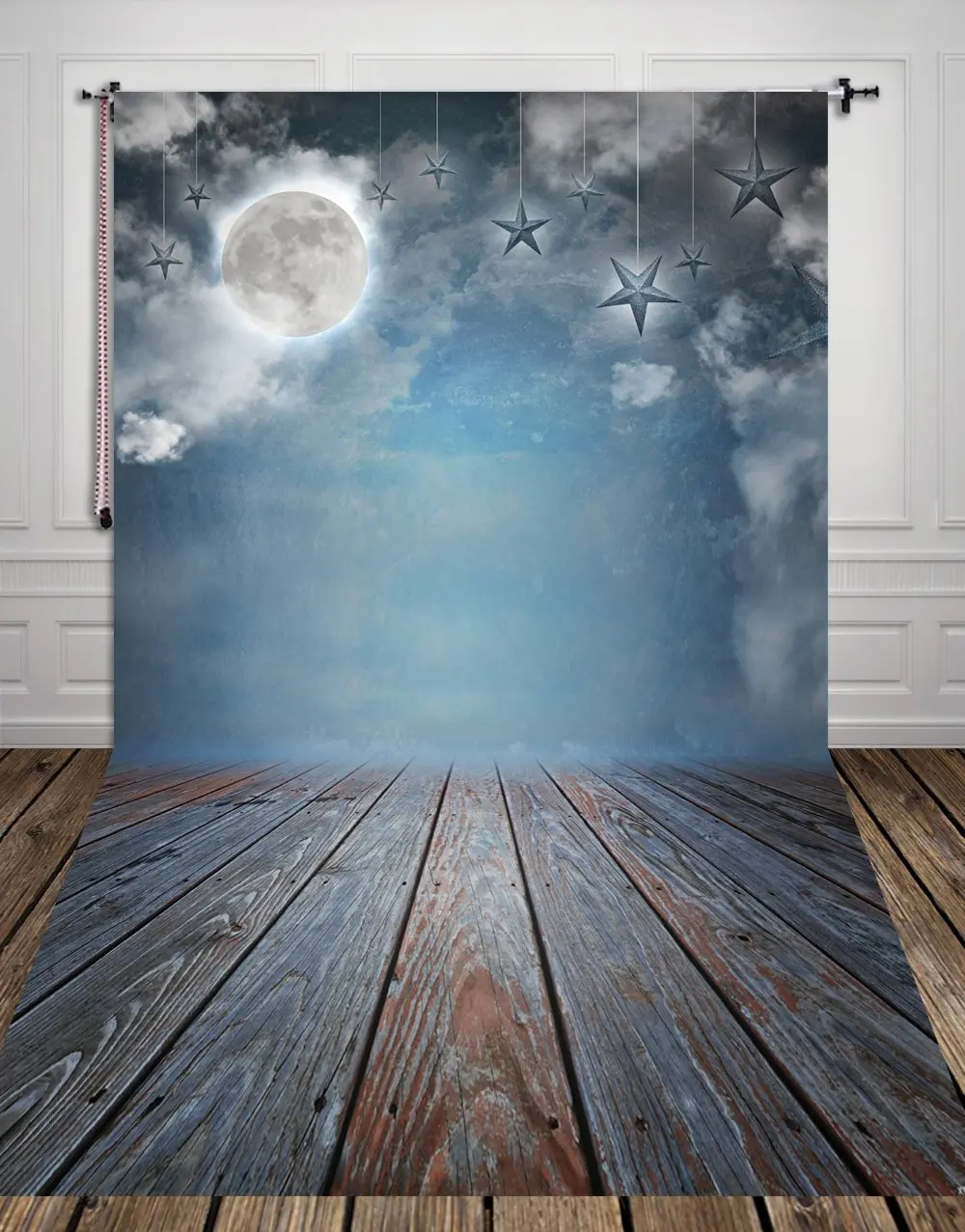 5x7ft Moon Stars Art Backdrop Photography Background | Backgrounds
