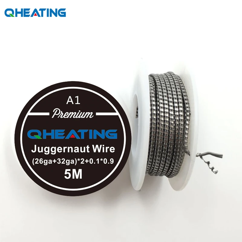 Бесплатная доставка 5 м/рулон A1/NI80/SS 316L Juggernaut Clapton провод для RDA RBA перестраиваемый