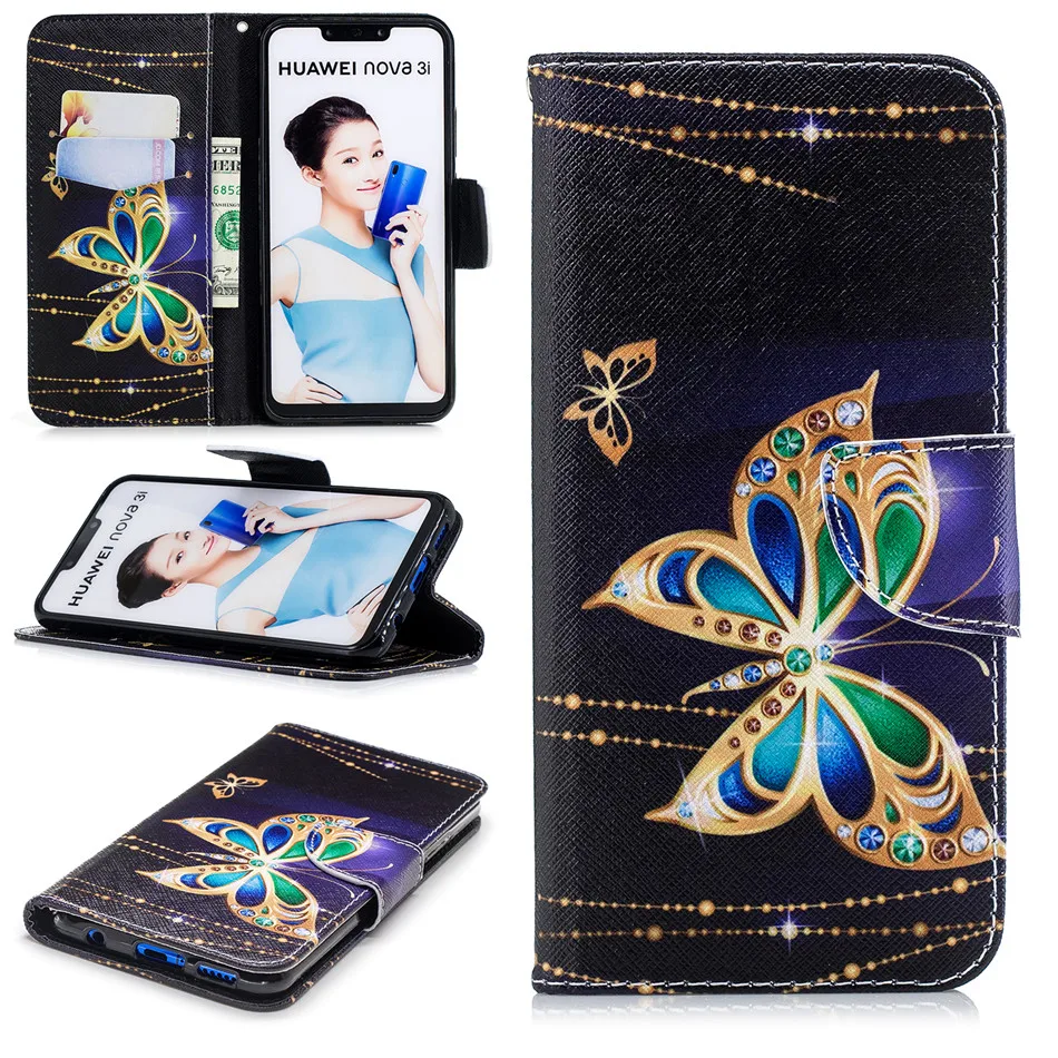 Высококачественный чехол с рисунком для Huawei Honor 10 6C 6X 7X 8C P30 P20 P9 Mate 20 Lite P Smart 2019