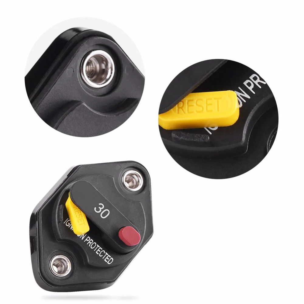 1 шт. 30 А Водонепроницаемый Автоматический выключатель с ручным сбросом