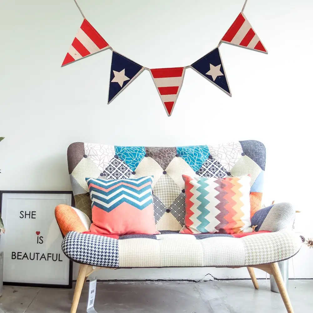 Патриотический Флаг США баннеры для флага Америки празднования Дня