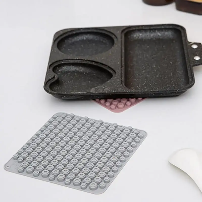 Tea Cup Mat Pot Kitchen Thickening Insulating Pad Household Silicone Holder Plastic Ironing Sand Eat | Дом и сад