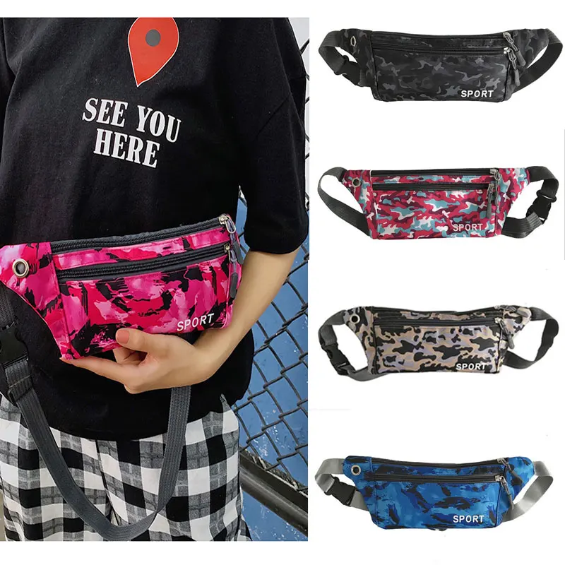 Sports Camouflage Fanny Pack Multifunction Running Bag Waist Travel Chest Invisible Waterproof Mobile Phone Coin Purse | Багаж и сумки
