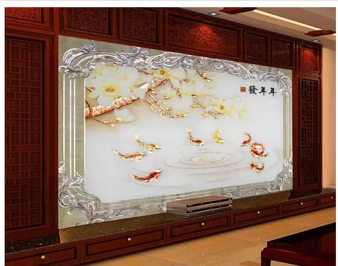 3d обои на заказ 3D настенные фрески высокой четкости цвет выбивает установка