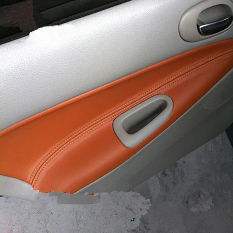 Микрофибра кожа межкомнатные двери панель подлокотник Крышка для peugeot 206 207 Citroen C2 AAB031