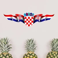 croatia national emblem country symbol mark pattern removable wall sticker art decals mural diy wallpaper for room decal