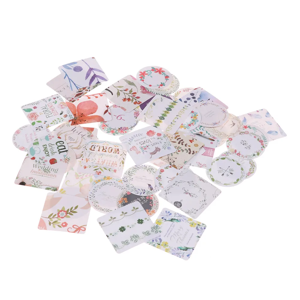 

2018 46 Pcs/ Box Fresh Florid Mini Paper Sticker Decoration Diy Diary Scrapbooking Seal Toys Sticker