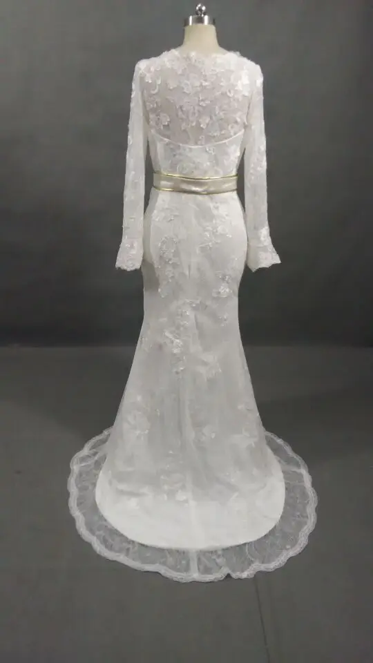 Реальные Фото Элегантный Geek Винтаж Русалка Свадебные Платья Scoop Декольте До Пола