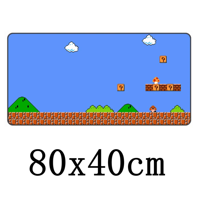 FFFAS 80x40 см Классический игровой большой коврик для мыши гриб Марио Дракон игры большой стол мягкий коврик для мыши Настольный коврик для ноутбука - Цвет: Model I