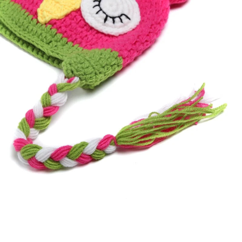 Ручной работы сова Стиль для маленьких девочек Подставки фотографий Вязание